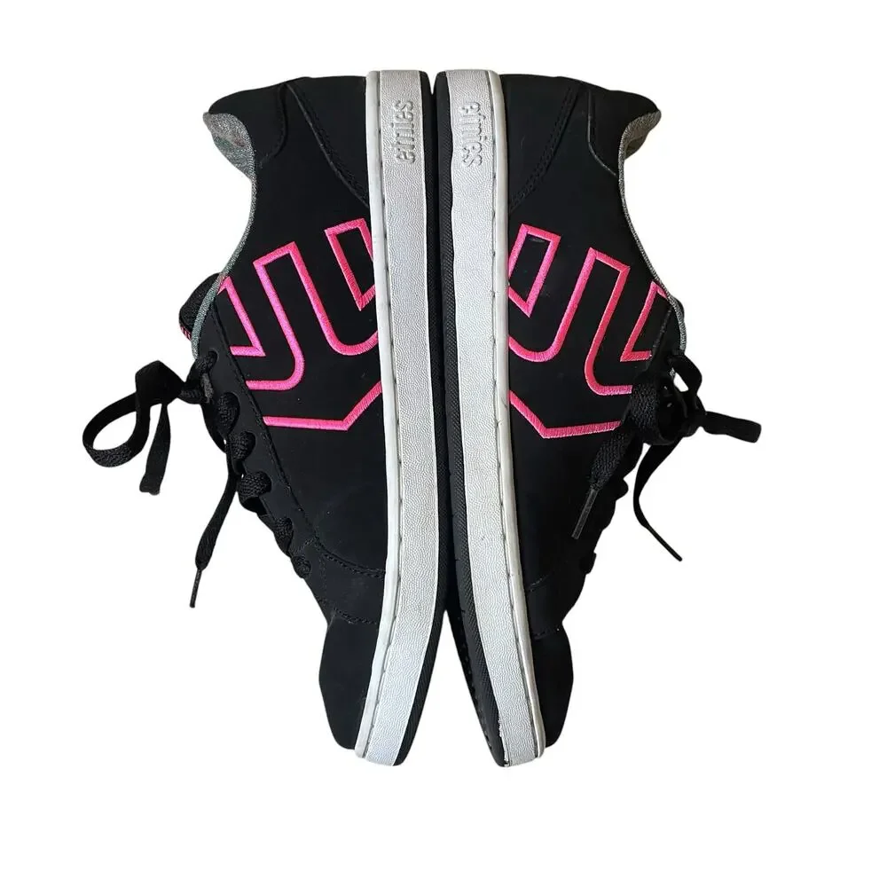 Etnies Fader LS Women Black Pink Skate Shoes Sneaker Size 9.5 Y2K Chunky